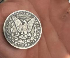 Silver dollar Morgan TUC
