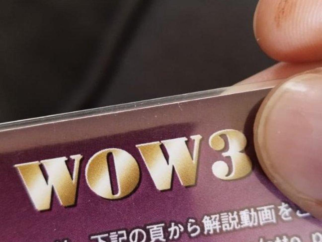 LOT WOW 3 : (2 X face UP) (1 X face Down) (1 X Blank) OFFICIEL