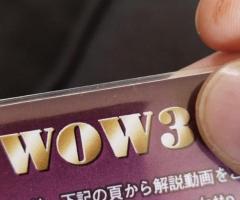 LOT WOW 3 : (2 X face UP) (1 X face Down) (1 X Blank) OFFICIEL