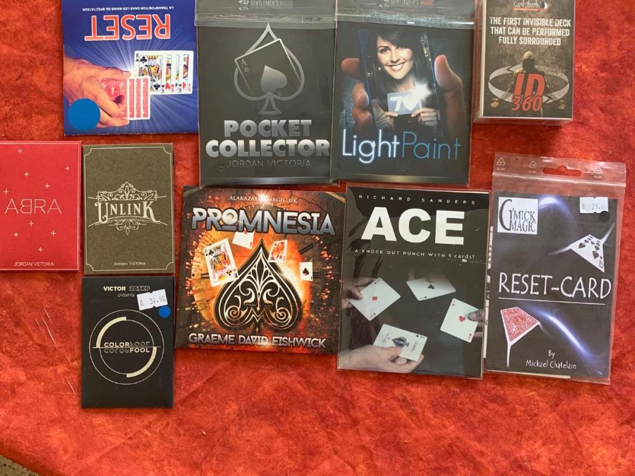 Lot de tour de magie de cartes